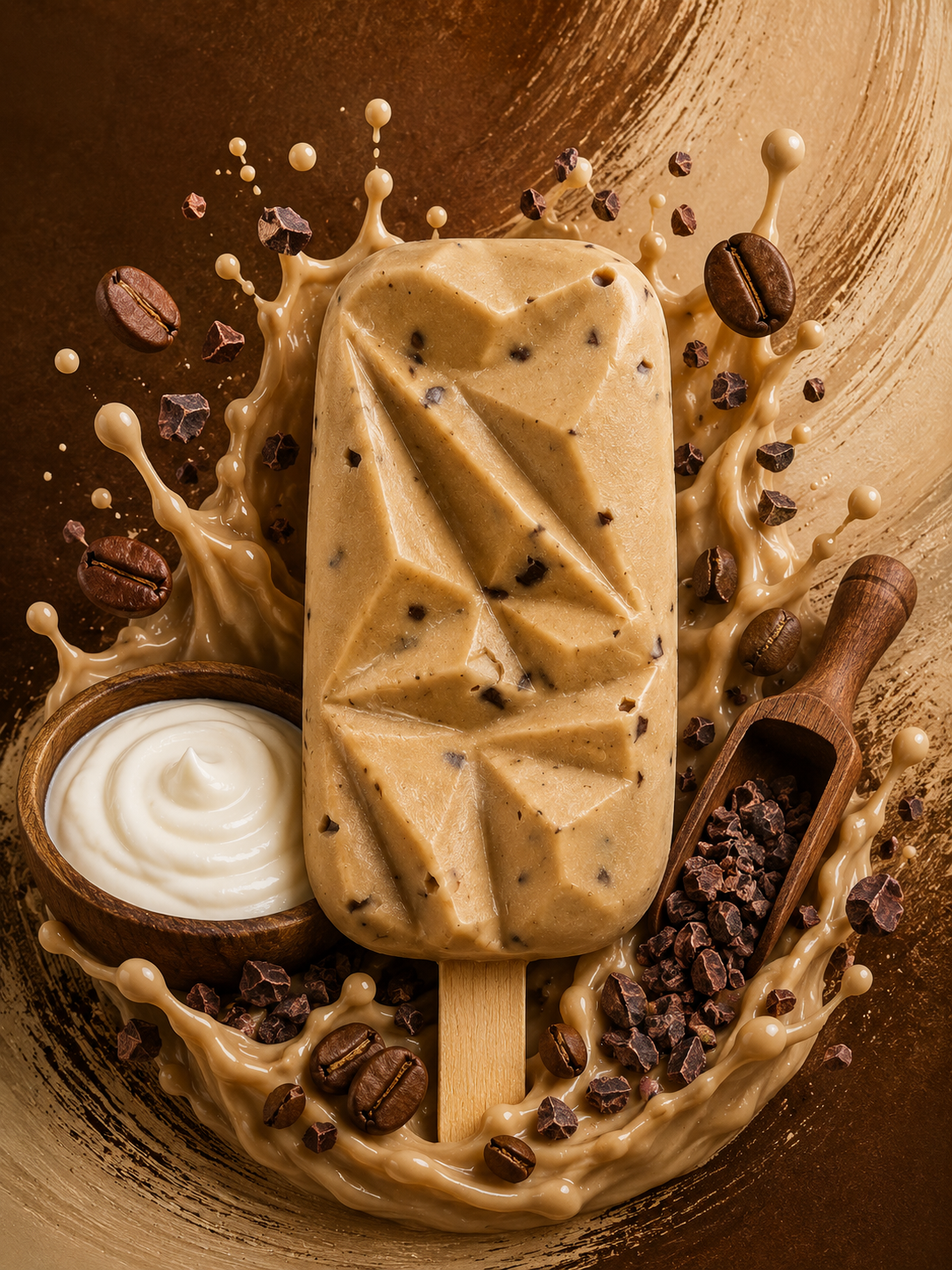 Paleta HELIX Mocca con nibs de cacao