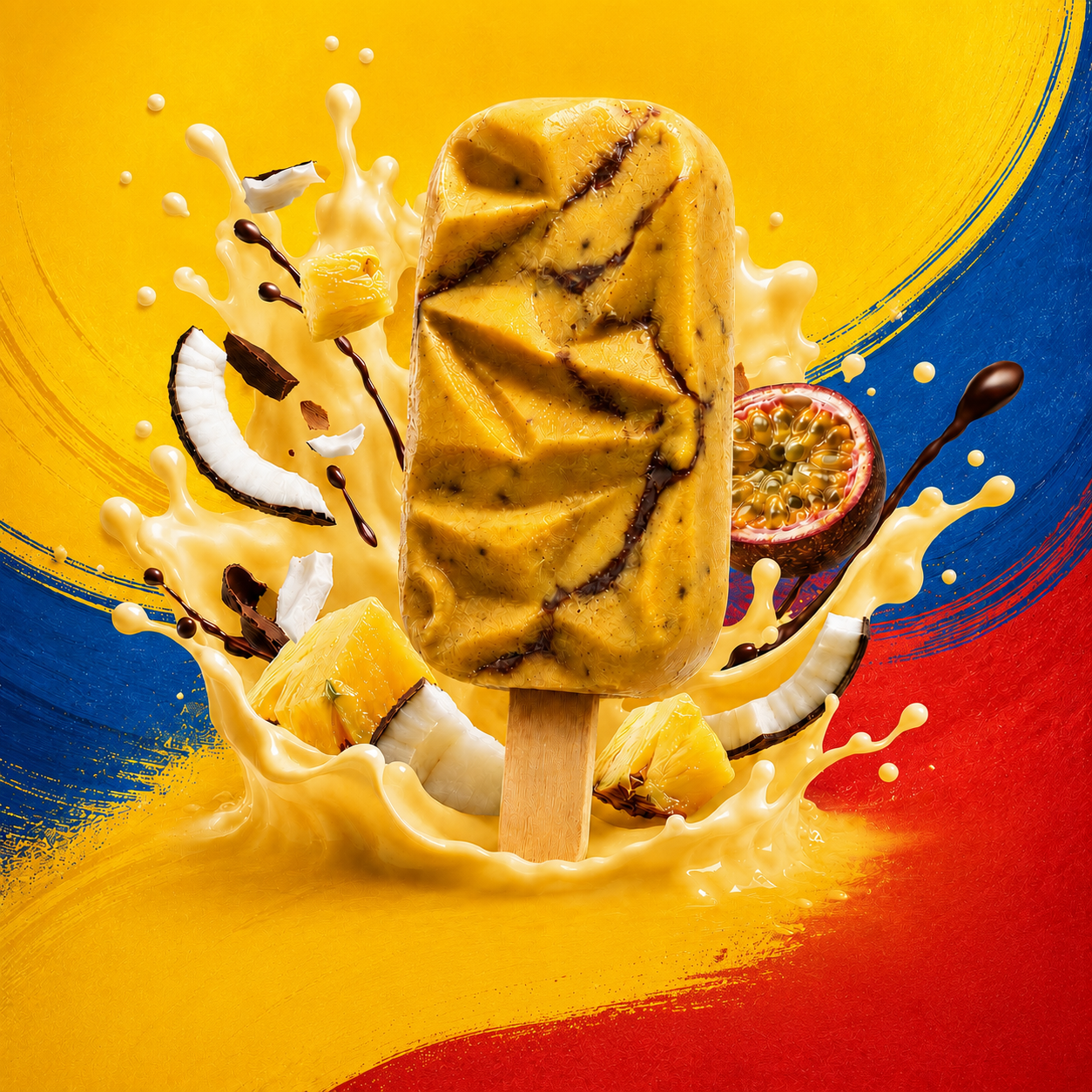 Paleta HELIX Mundialista Fit de maracuyá, piña y coco